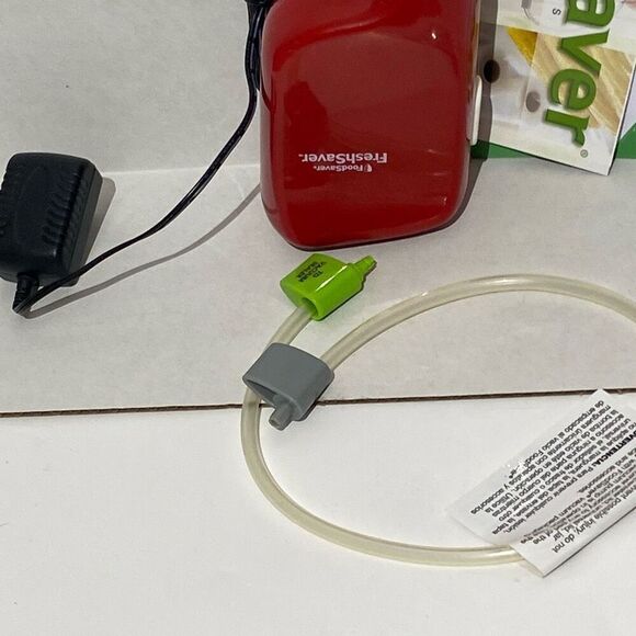 FoodSaver Vacuum Sealer FreshSaver Rechargeable Handheld Sealing System Red - Picture 9 of 9